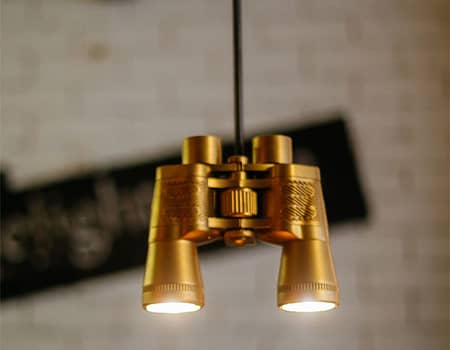 binoculight pendant light